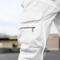 Hinvhai Plus size hlače rasprodaja muški novi kombinezoni s džepovima široke ravne hlače za trčanje na otvorenom