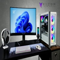 Posebno kreiranom gaming stolno računalo Velztorm Argentu, NVIDIA GeForce RT Ti, Wi-Fi, Bluetooth, 1xUSB 3.2,