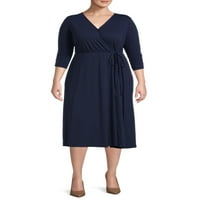 Ženska haljina od omota veličine plus veličine plus veličine & veličine