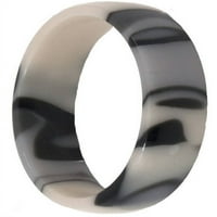 Polu krug crno-bijeli prsten za kovitlavanje