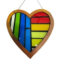 Virmaxy prodaja drvena obojena ljubavni ukrasi fini ukrasi za ukrašavanje kućnog zida Višeboji