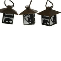 Rivers Edge Products Lantern Light Set Rustikalni medvjed