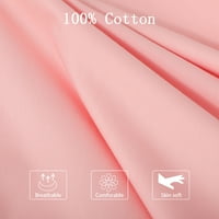 Jedinstveni prijedlozi navlaka za jastučnicu od egipatskog pamuka s patentnim zatvaračem za tijelo ružičasta 20