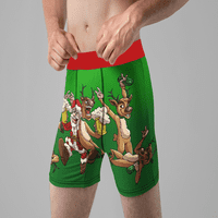 Božićno donje rublje za muškarce Djed Mraz jeleni zabavni noviteti poklon bokseri