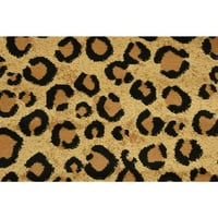 Jedinstveni tkalački stan Leopard tepih divljine svijetlo smeđa Crna 3' 3 5' 3 pravokutni Moderni životinjski