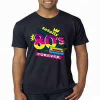 Majica od 80 '80', Vintage Mornarsko plava, Plus Size