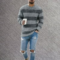 ketyyh-chn dugi džemperi za muške muške fitleneck džempera casual pleteni uvijeni pulover solid pulovera