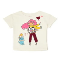 Dječja grafička majica kratkih rukava za djevojčice veličine 4-10