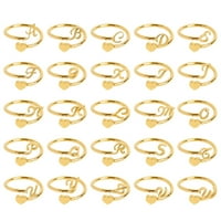 Višestruki prstenovi za žene za žene valove za tinejdžerke do moje unuke Početni srčani prsten Srčani prsten Jednostavni