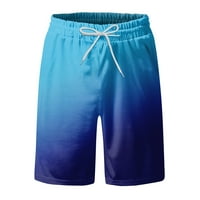 Muški modni tiskani privezani havajska plaža Fit Sport casual kratke hlače hlače Shorts modne kratke hlače Blue