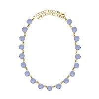 Kristalni luksuzni smaragdni izrezani Swarovski zračni plavi Opal kristalna ogrlica