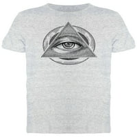 Pyramid of Eye majica muškarci -smetanje zatvarača, muški medij