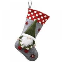 Božićne čarape, klasične božićne čarape velike veličine Santa snjegović Jelen božićni lik za ukrašavanje Santa