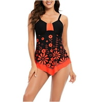 Bikini setovi za žene, žene s kupaćim kostima Sling lotus list velike veličine plaža kupaći kostim tiskani bikini
