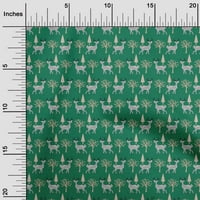 Oneoone baršunaste zelene tkanine za životinjsku haljinu materijal tkanina tkanina tkanina tkanina po dvorištu