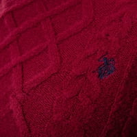 S. Polo ASN. Ženski ugodni džemper od miješane tkanine s cijevima