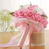 Povoljni proizvodi, hr kristalne ruže vjenčani Svadbeni Buket od umjetnog svilenog cvijeća za mladence