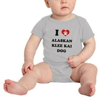 Srce Aljaškog psa Klee Kai, smiješni Slatki dječji kombinezon