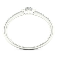 Imperial 1 5CT TDW Diamond 10K bijelo zlato okrugli dijamantski halo obećanje prsten