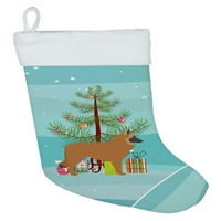 Belgijski ovčar Veselo božićno drvce Božićna čarapa