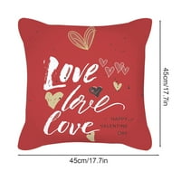 Rovga ukrasni jastučni jastučni jastučni jastuci pokriva crveni akvarel Valentinovo Bacanje jastuka za praznike