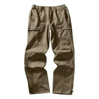 Hunpta teretne hlače za muškarce modno povremeni multi džepni patentni zatvarač muške teretne hlače vanjske hlače
