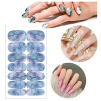 Glitter nokat omotava naljepnica u punoj veličini, laka za nokte Art samo-utik dekor 3d moda