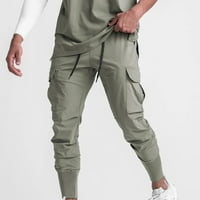 Opuštene hlače za muškarce Provjera muških modnih sportova casual casual hlače fitnes tajice Sweatpants Rollbacks