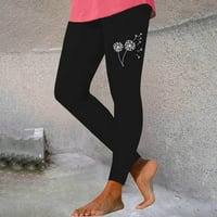 Noge za vježbanje za žene Ljetni visoki struk tiskani maslački meke hlače jogger trčanje planinarski fitnes joga