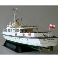 Papir model 1: Trajektne brod na poljskom obali 3D Puzzle Y1E T4L Igra L5B E3L4