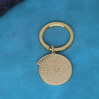 Vikinški kalendar od nehrđajućeg čelika muški privjesak za ključeve s runama naselje privjesak za žene amulet