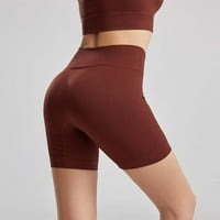 Ženske sportske kratke hlače za jogging s visokim elastičnim strukom i vezicama za jogu, obične Ležerne ljetne