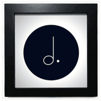 Bijela glazba u točkicama Crna četvrtasta zidna ploča okvira za slike