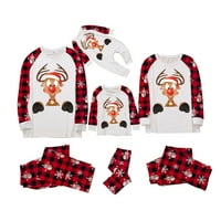 Božićna pidžama za obiteljski božićni djeca za Božić PJS setovi tiskani PJS PLAID BOLIDAY Sleepwear Plaznica Print