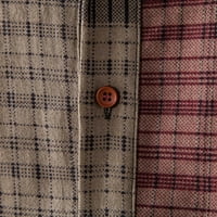 Kratka ležerna muška modna košulja s prugastim ovratnikom na vratu i gumbima muške košulje traper košulja jakna