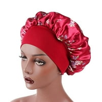 Ženske modne cvjetne satenske kape sa širokim rubovima za spavanje, šešir za njegu kose