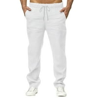Zuwimk muške hlače rastezaljke, muški klasični fit-otporni chino hlača s ravnim frontama, xxl