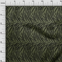 Oneoone pamuk kambric maslina zelena tkanina tigra životinjska koža šivanje materijala za ispis tkanine po dvorištu