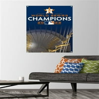 Houston Astros - World Series Team Logo Wall Poster s Pushpins, 22.375 34