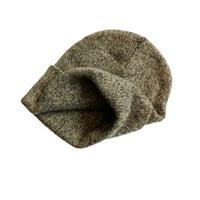 Hhei_k odrasli unise šešir udobnost topli zimski pleteni šešir za sportsku skijašku kapu na otvorenom
