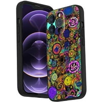 Kompatibilno s futrolom za telefon iPhone Pro Ma, apstraktno-psychedelia-hippie- case silikonski zaštitni za tinejdžersku