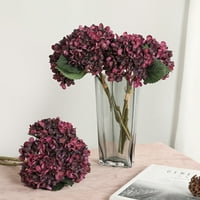Umjetni cvjetovi puni hortenziji diy fau cvjetna svilena lažna biljka za višekratnu upotrebu za svadbenu svadbenu