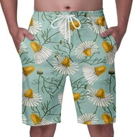 Muške kratke hlače za plažu, muške ljetne modne Ležerne hlače za plažu u havajskom stilu s cvjetnim printom, kratke