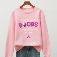 Dugove kapuljače za rak dojke preživjele ženske košulje za rak dojke