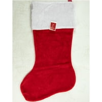 Božićne čarape 50 crveno-bijele divovske Velvet čarape