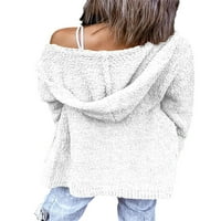 ; / Proljeće / jesen topli ženski kardigan s kapuljačom s dugim rukavima džemper od flisa kaput
