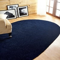 Pleteni tepih od ženila i izdržljivog poliestera 60 96 za sve uzraste-Mornarsko plava
