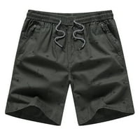 Muške kratke hlače s džepovima s patentnim zatvaračem s modnim printom, muške ljetne sportske kratke hlače za