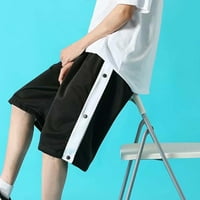 Ljetne muške modne sportske casual hlače s elastičnim strukom, široke kratke hlače s ravnim nogavicama, hlače