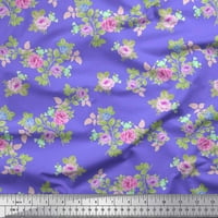 Soimoi Moss Georgette tkanina lišća, a cvjetna tkanina cvjetni print po dvorištu široka